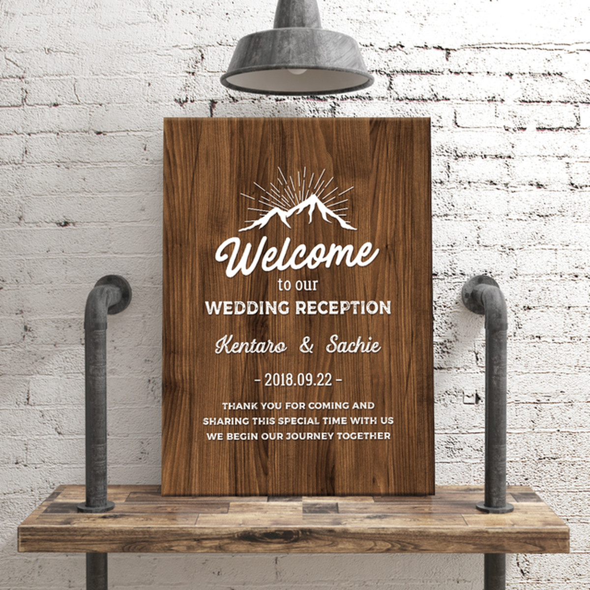 アウトドア 登山 ウェルカムボード 結婚式 ウッド Wedding Item Shop Marrow