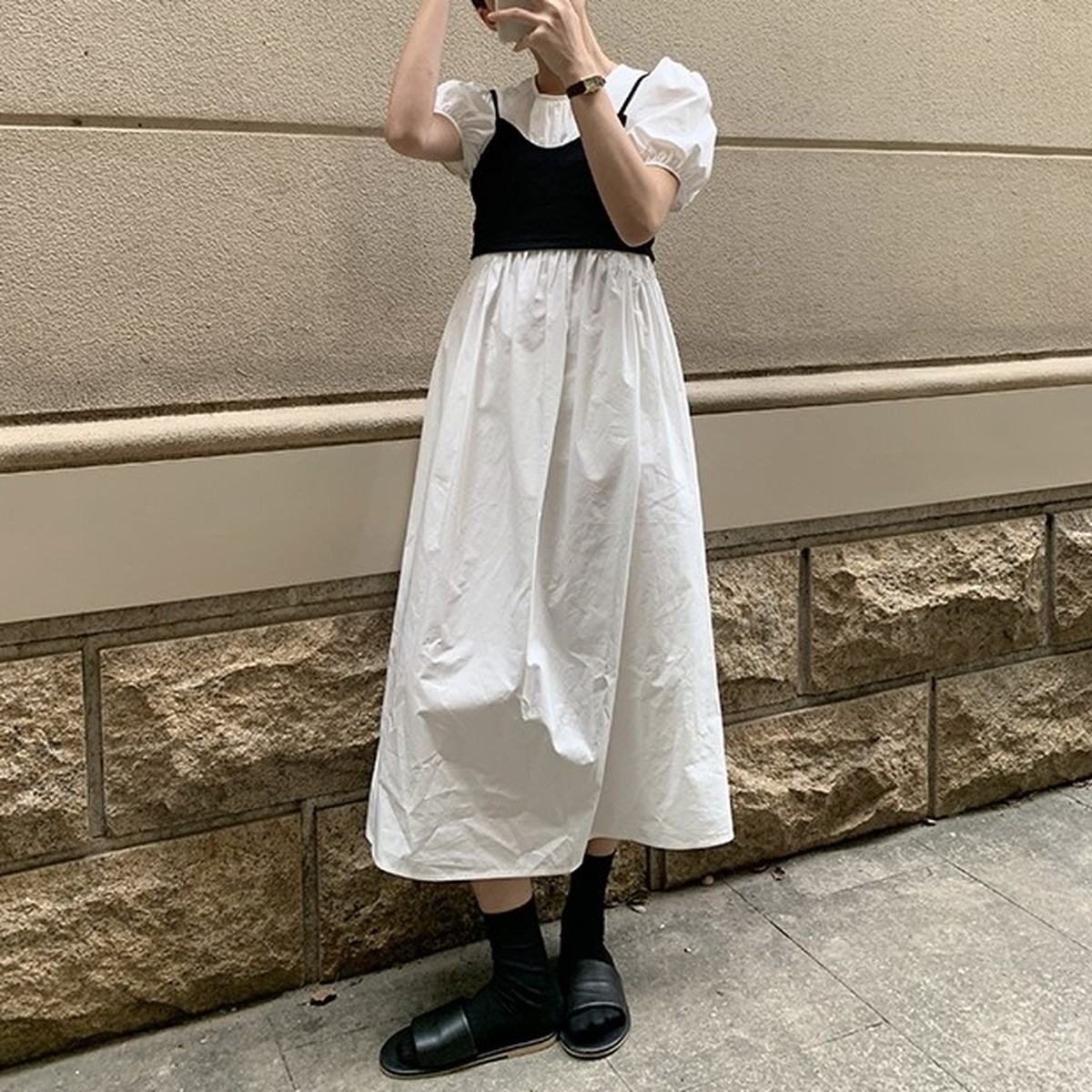 本店は 大きいサイズ レディース 春夏 パフスリーブ 胸元 ギャザ入り ワンピース さらに値下げ Www Coord Cajas Org Ar