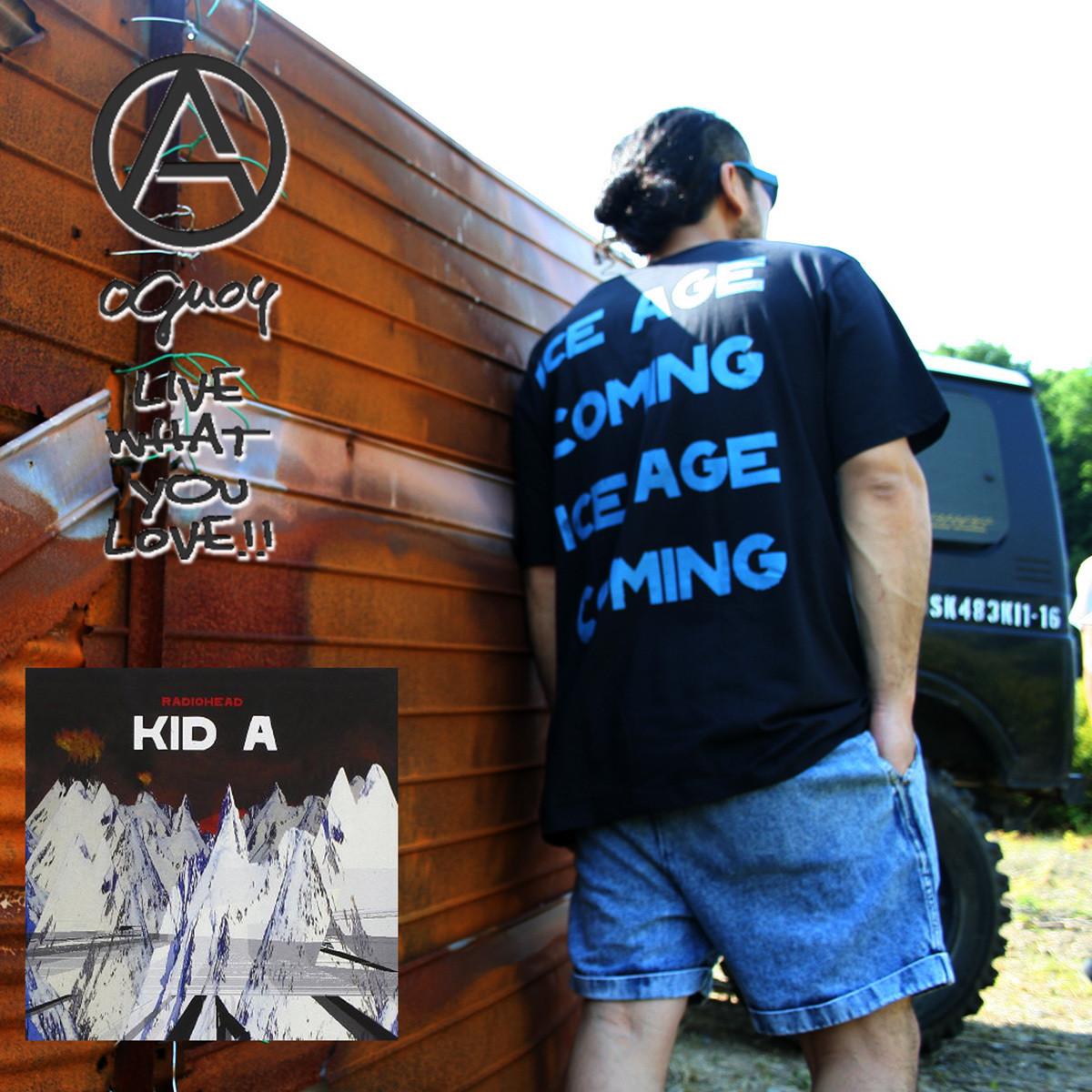 Radiohead Idioteque Ice Age Comming レディオヘッド イディオテック サマソニ16 Tシャツ Blk O1610 Oguoy Destroy It Create It Share It