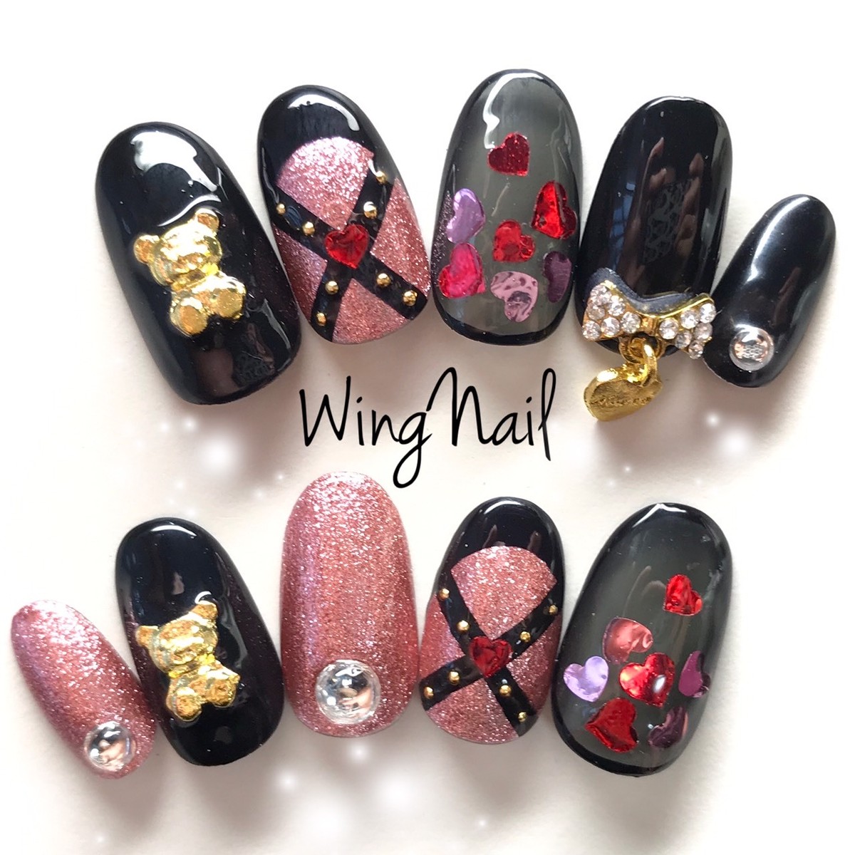 ネイルチップ 両面テープ1回分付 Wingnail