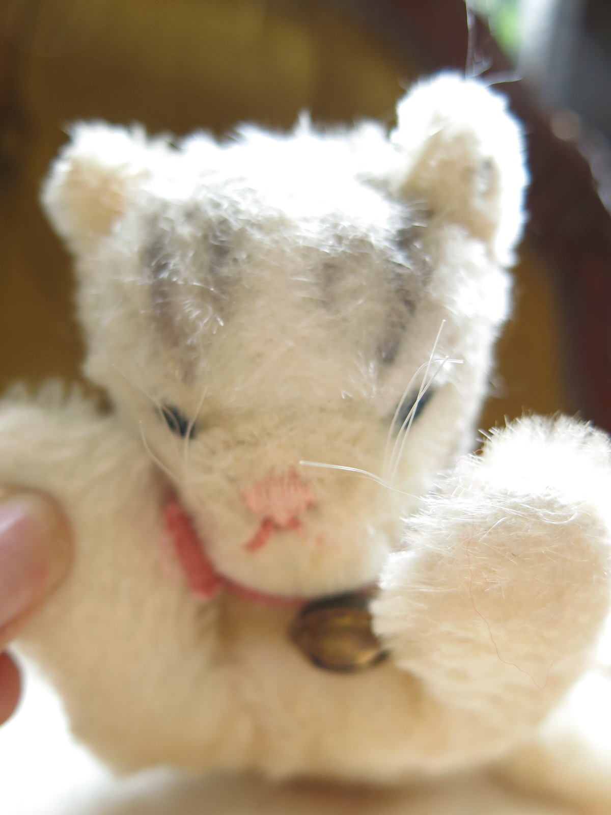 シュタイフ社の眠り猫さん Floppykitty Idタグ無 50 60年代 ドイツ製 猫アンティーク雑貨 Weekendcats