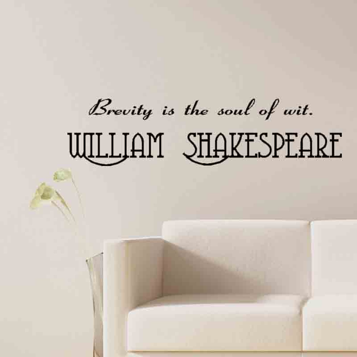 おしゃれライフスタイルを シェイクスピアの金言 ウォールステッカー 有名人 格言 英文字の言葉 モノクロ Interiorwall インテリアウォール 本店