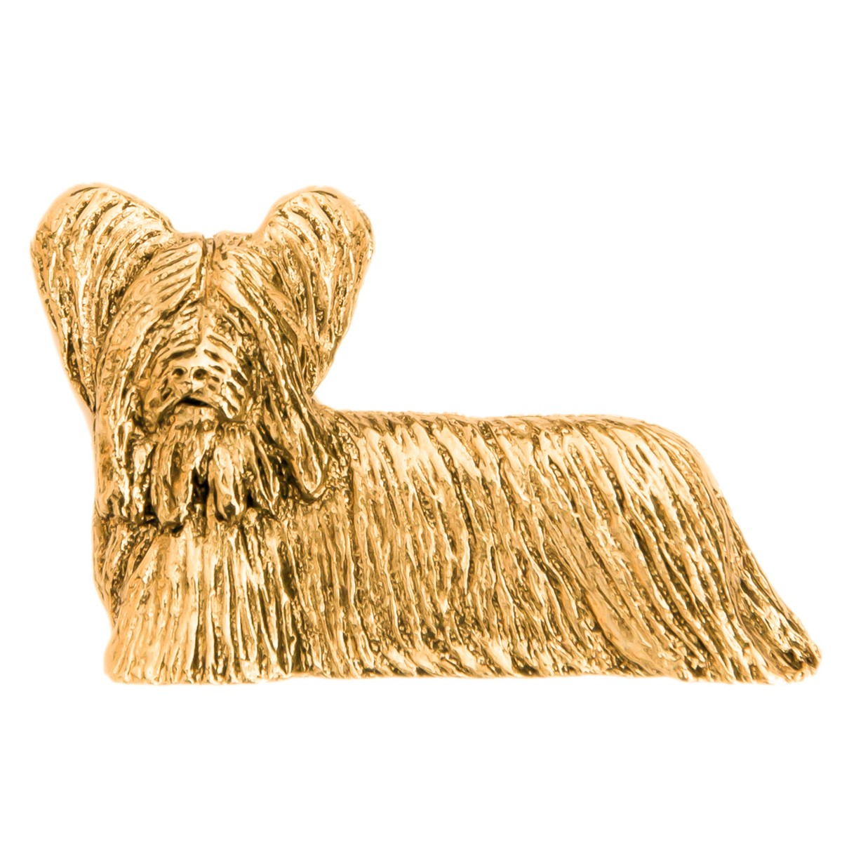 スカイテリア イギリス製 22ct ゴールドプレート アート ドッグ ブローチ コレクション Dog Arts Japan Base店