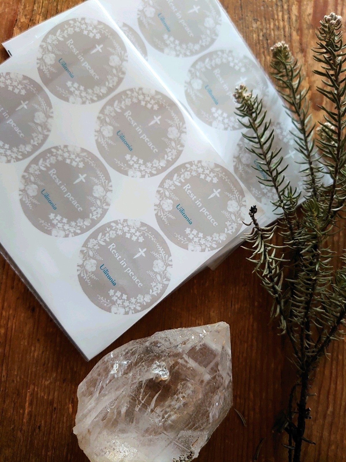 6枚 Rest In Peace エナジークリアリングステッカー Prism Earth