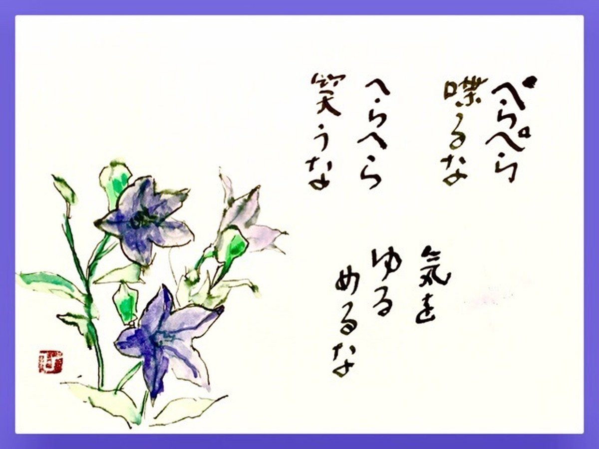 Sale 秋01 桔梗 陽だまり花ポエム 陽だまり Poem