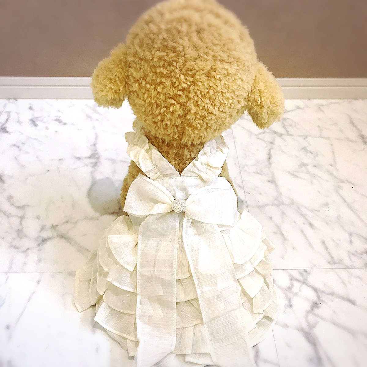 犬服 猫服 ペット服 ウェディングドレス 結婚式 フォーマルドレスb M Ronkichimaru ロンキチマル かわいい犬服 猫服 ペット服