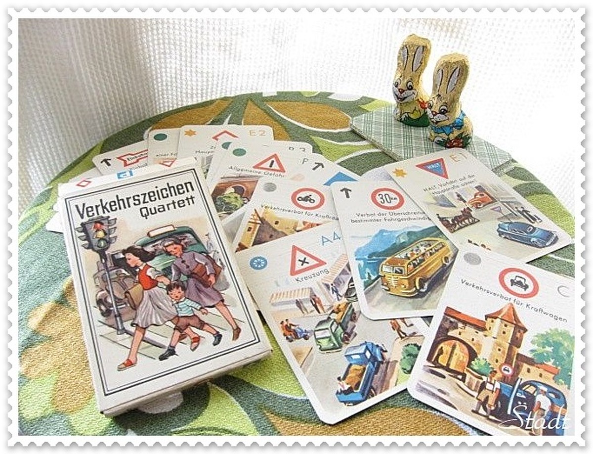 ドイツ 交通標識版 カードゲーム カルテット Stadt