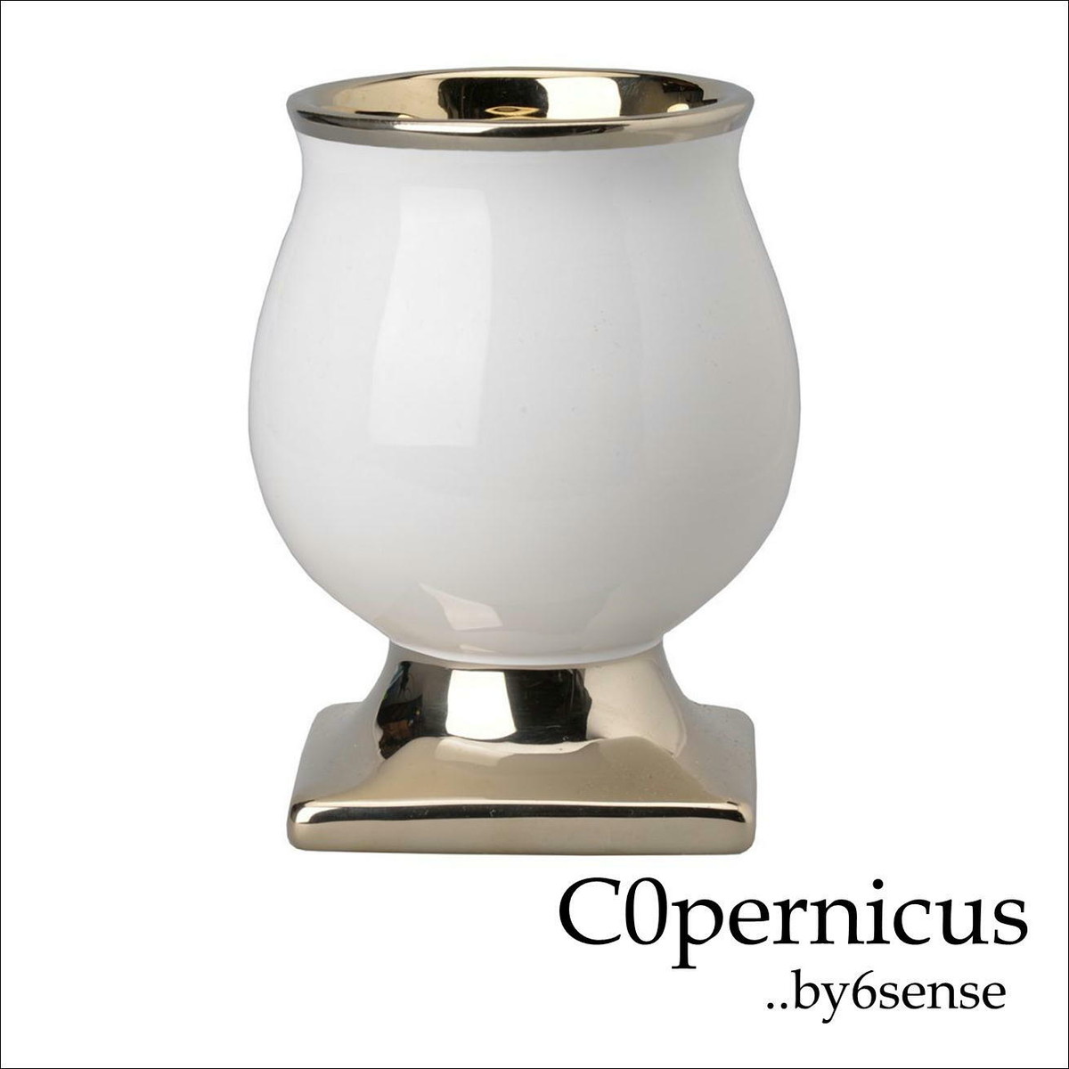 フラワーベース 花瓶 ・花器 インテリア GD×Whiteゴールド ホワイト浜松雑貨屋 C0pernicus C0pernicus