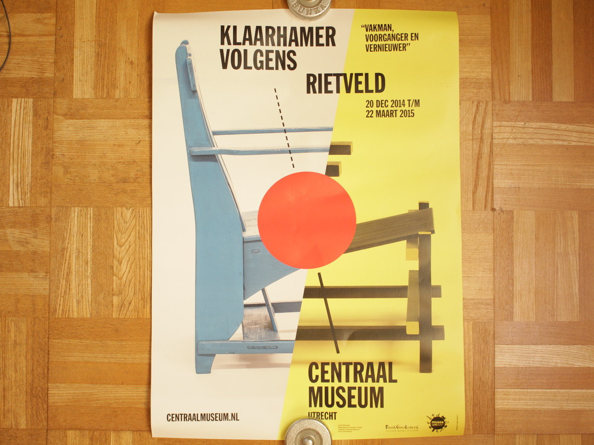 2 Gerrit Thomas Rietveld Poster ヘリット トーマス リートフェルト ポスター ヴィンテージ家具の通販