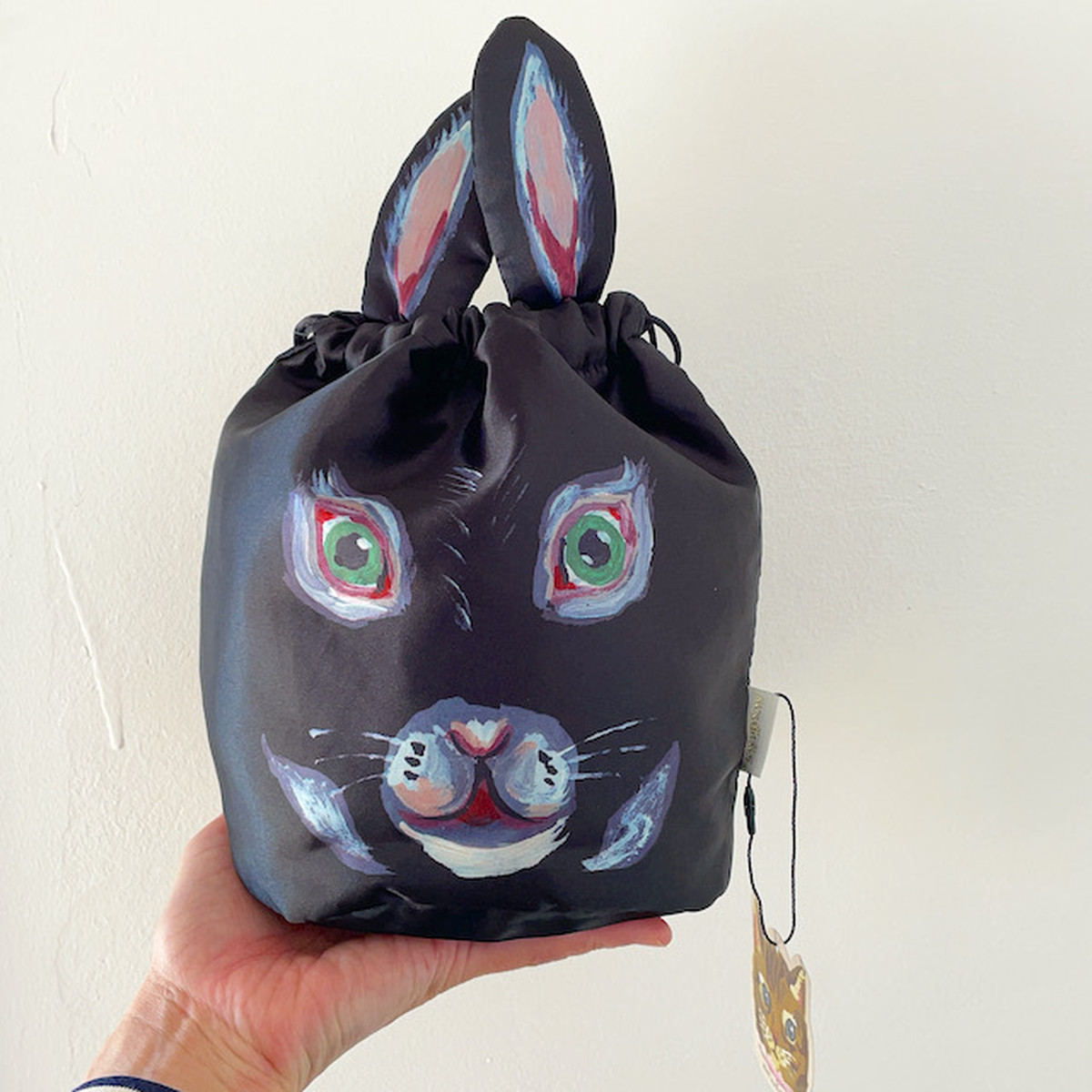 Nathalie Lete Drawstring Bag Reglisse ナタリーレテ 巾着バッグ Yay Design Household Goods