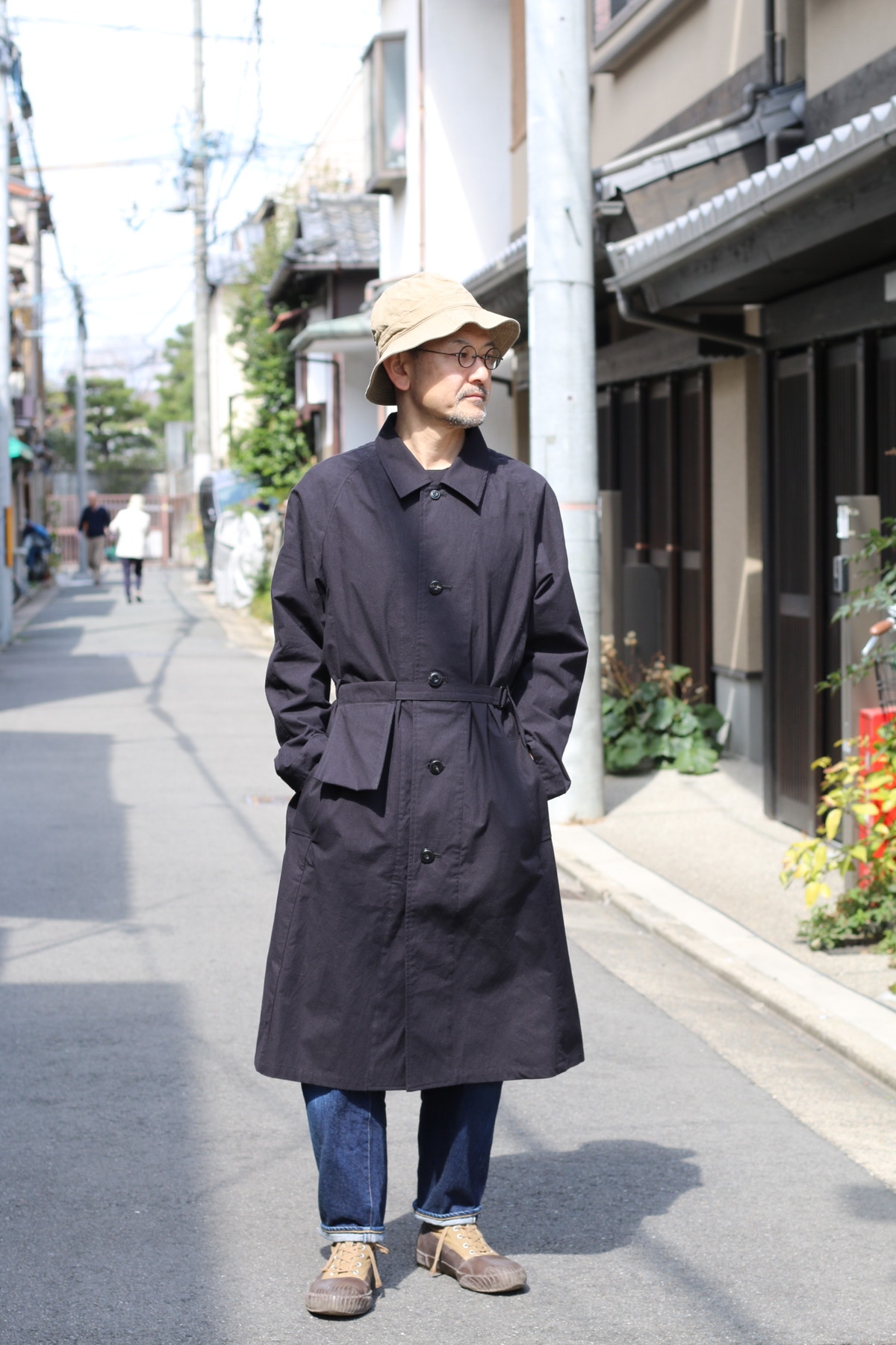 THE HINOKI コットン馬布のバルマカーンコート BLACK size3 | Routes*Roots