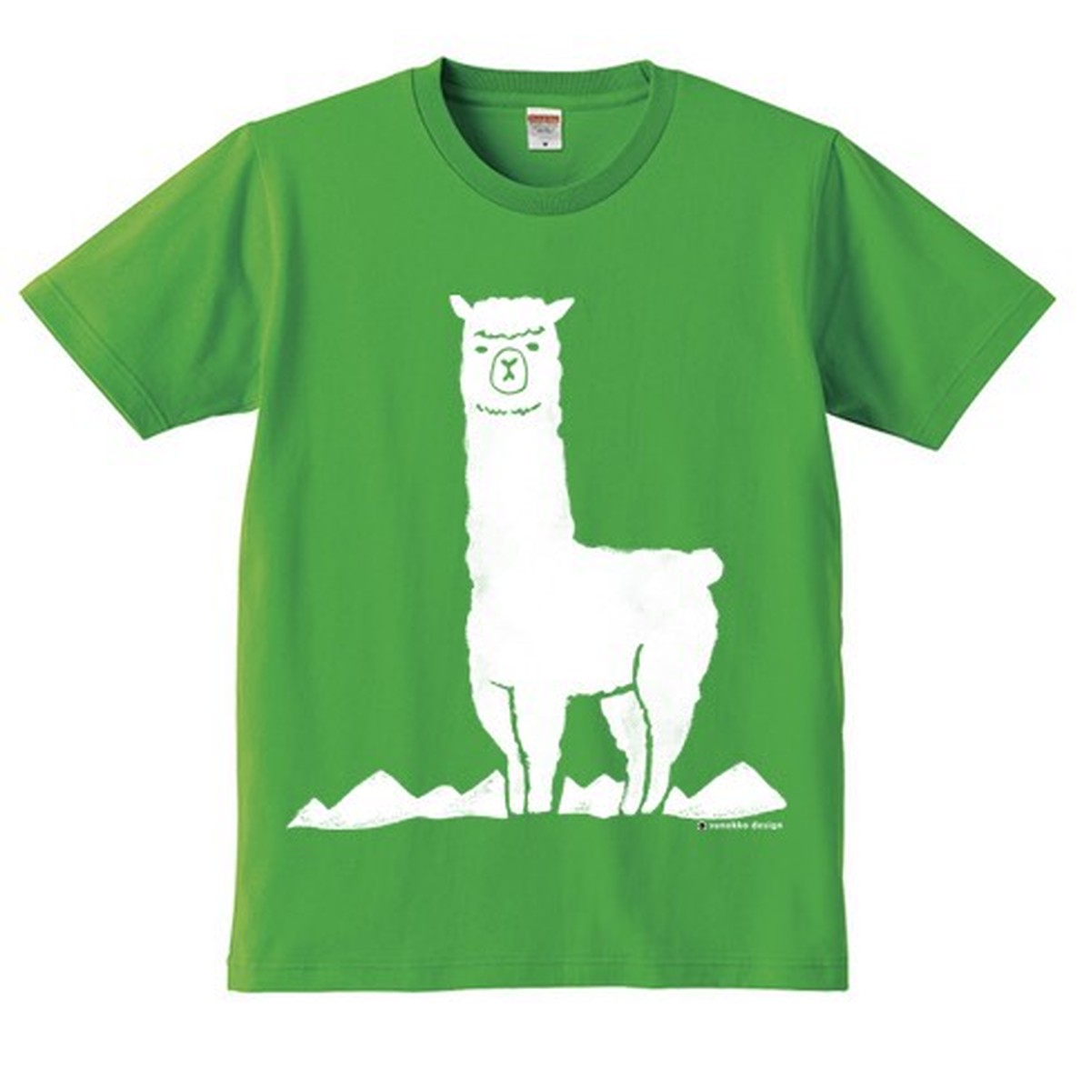 山とアルパカ Tシャツ キッズサイズ アルパカ雑貨sunokko Design Online Store