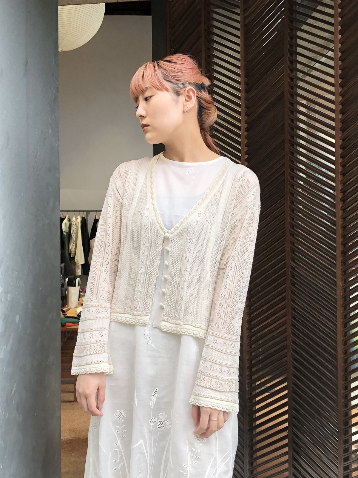 Curtain Lace Knitted Cardigan | TRENT - 福岡セレクトショップ