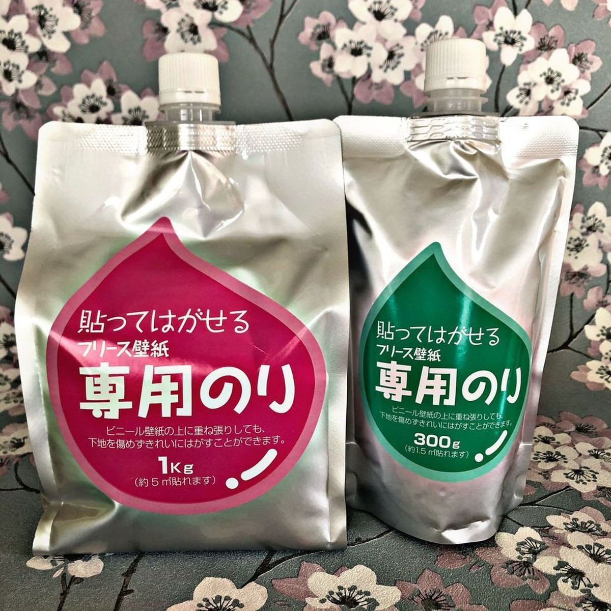 フリース壁紙 専用糊2点セット 1kg 300g Renom