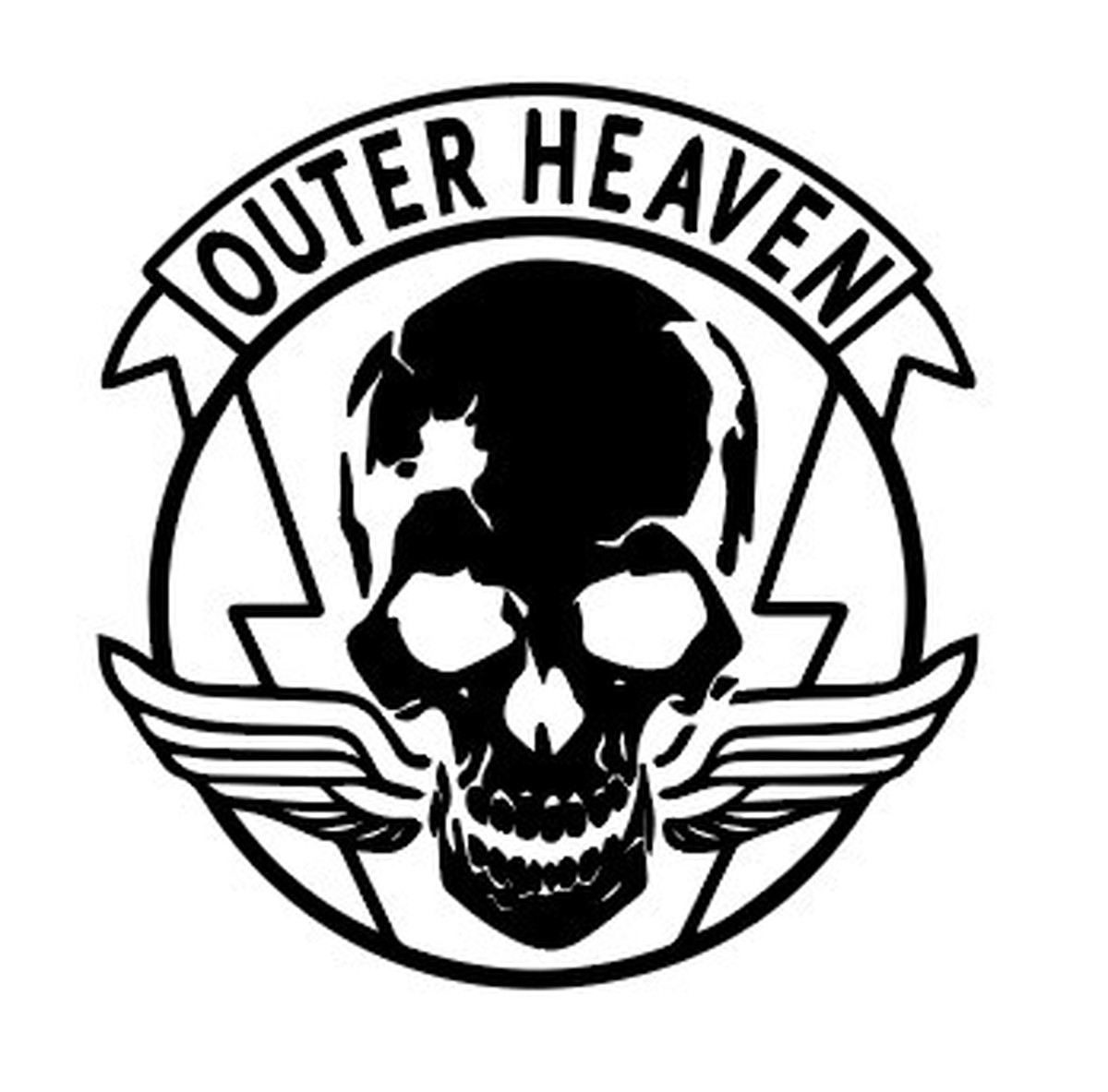 Outer Heaven ステッカー メタルギア 黒 その他 Az ステッカー