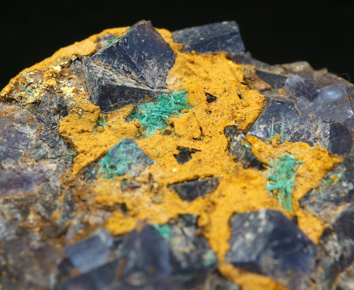 蛍石 ＋ ブロシャン銅鉱 ニューメキシコ州産 原石 84,2g FL052 鉱物 原石 天然石 パワーストーン | American
