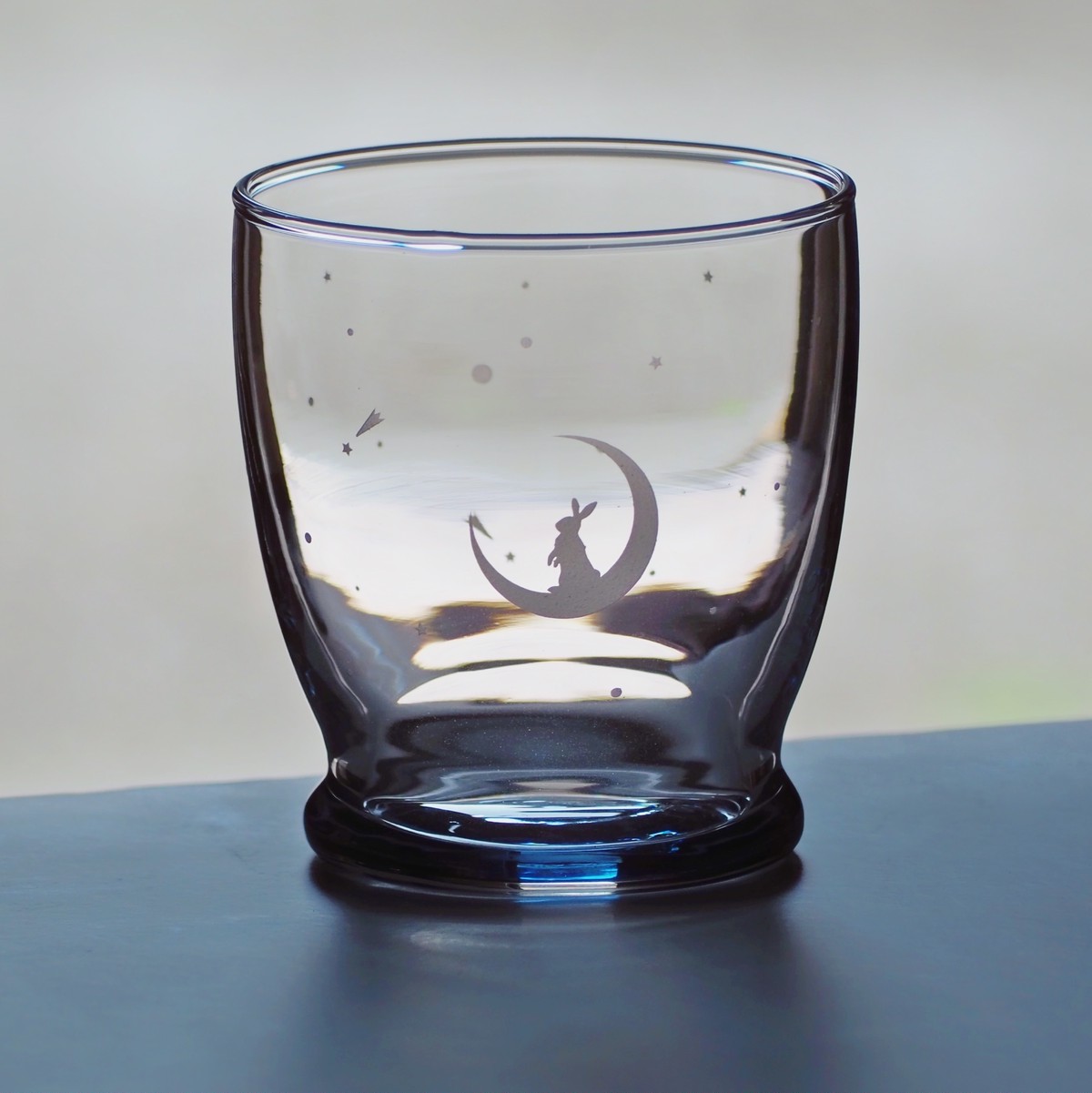 月とうさぎ グラス タンブラー 280ml Carvarium