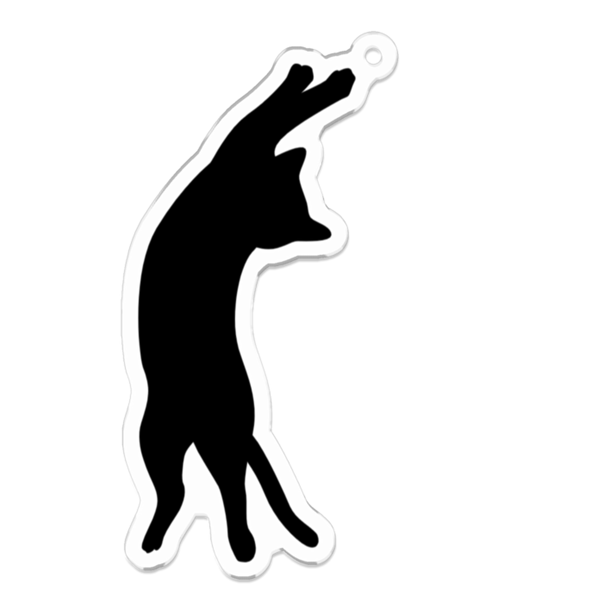 黒猫でんぐり返りキーホルダーsmall Yumejapan