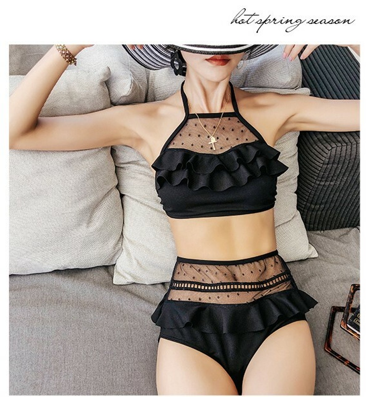 訳ありセール格安 ホルターネック水着 水着 流行り 水着流行 19 通販 ホルターネック シンプル ハイウエスト ビキニ 体型カバー シンプル 大きいサイズ 再値下げ Farmerscentre Com Ng