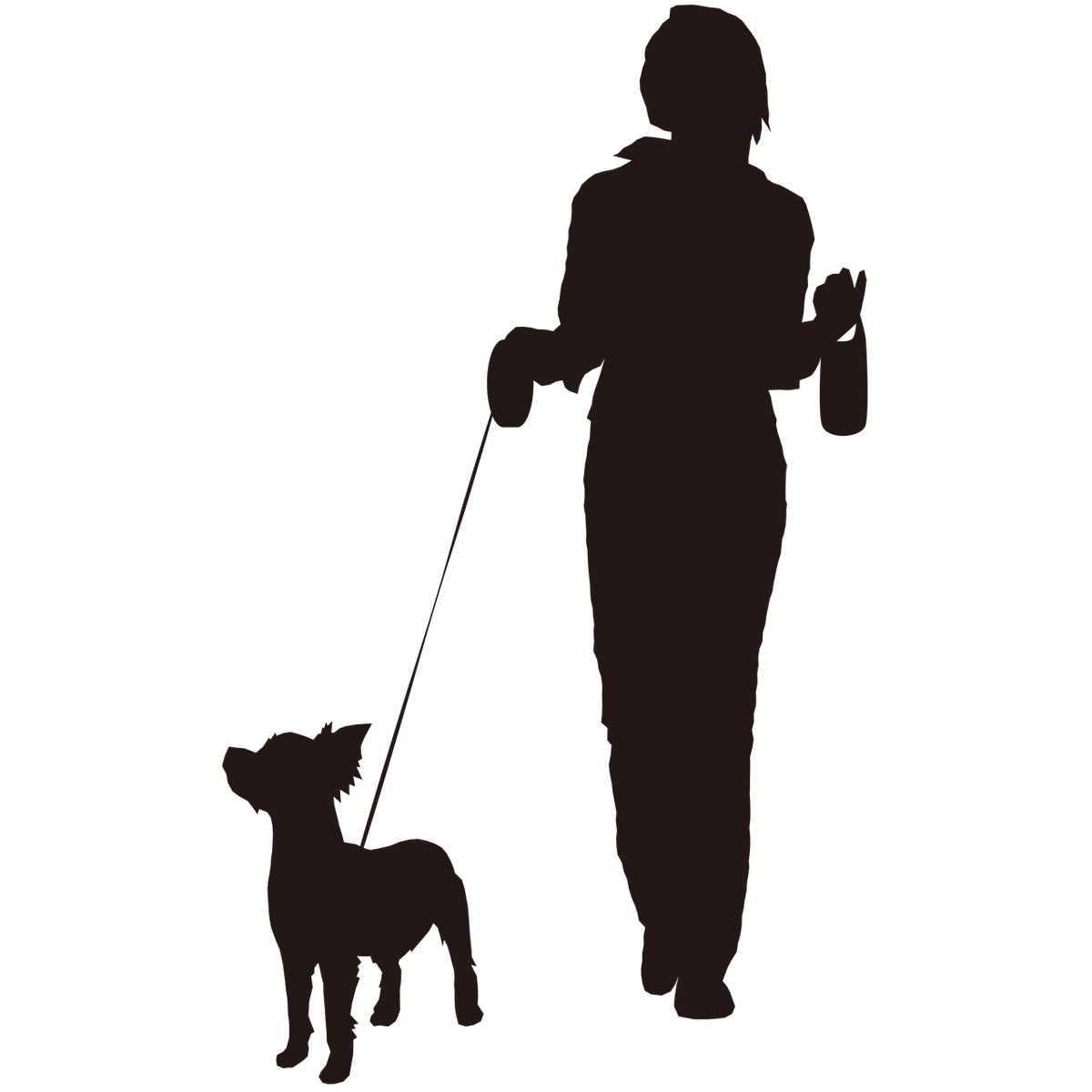犬を散歩している女性 Sozaido