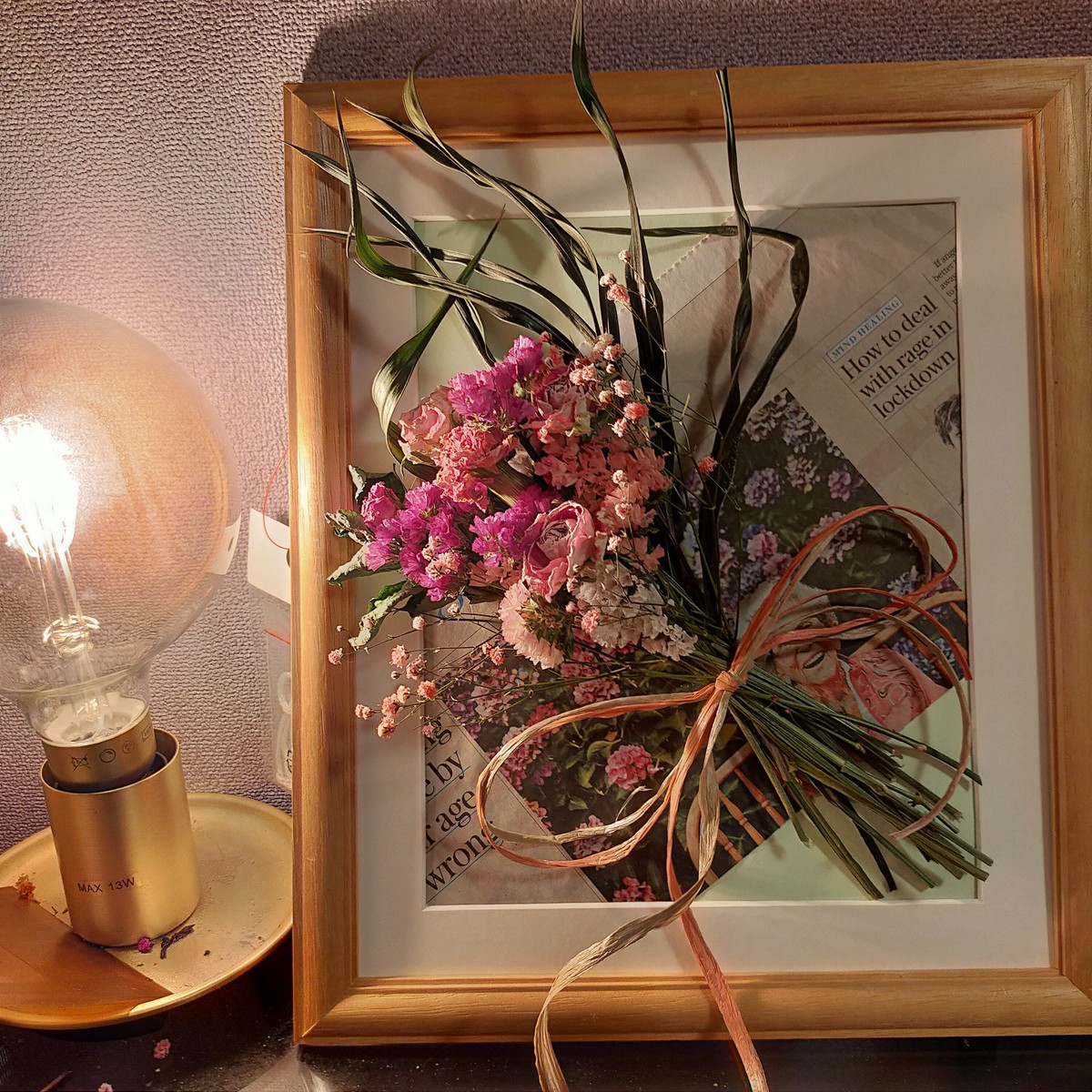 ドライフラワーアートフレームs Dry Flower Art Frame S Merry Go Round