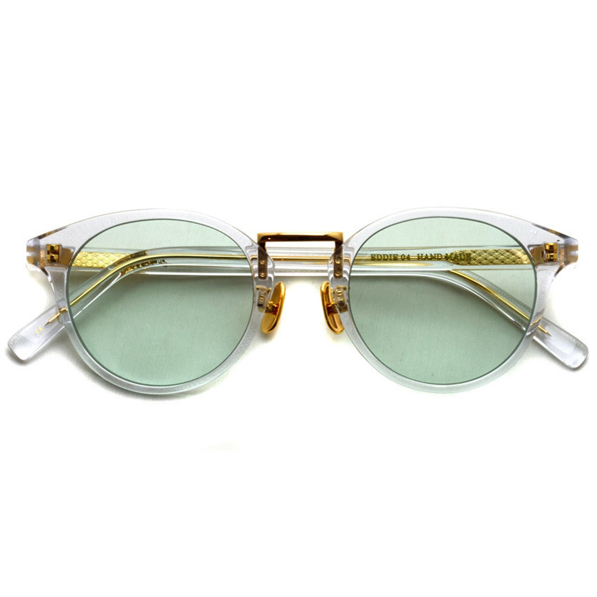 A D S R Eddie 04 エディー Clear Gold クリア ゴールド ミントカラーレンズ ラウンド ボストン サングラス 中目黒のメガネ サングラスセレクトショップ Props