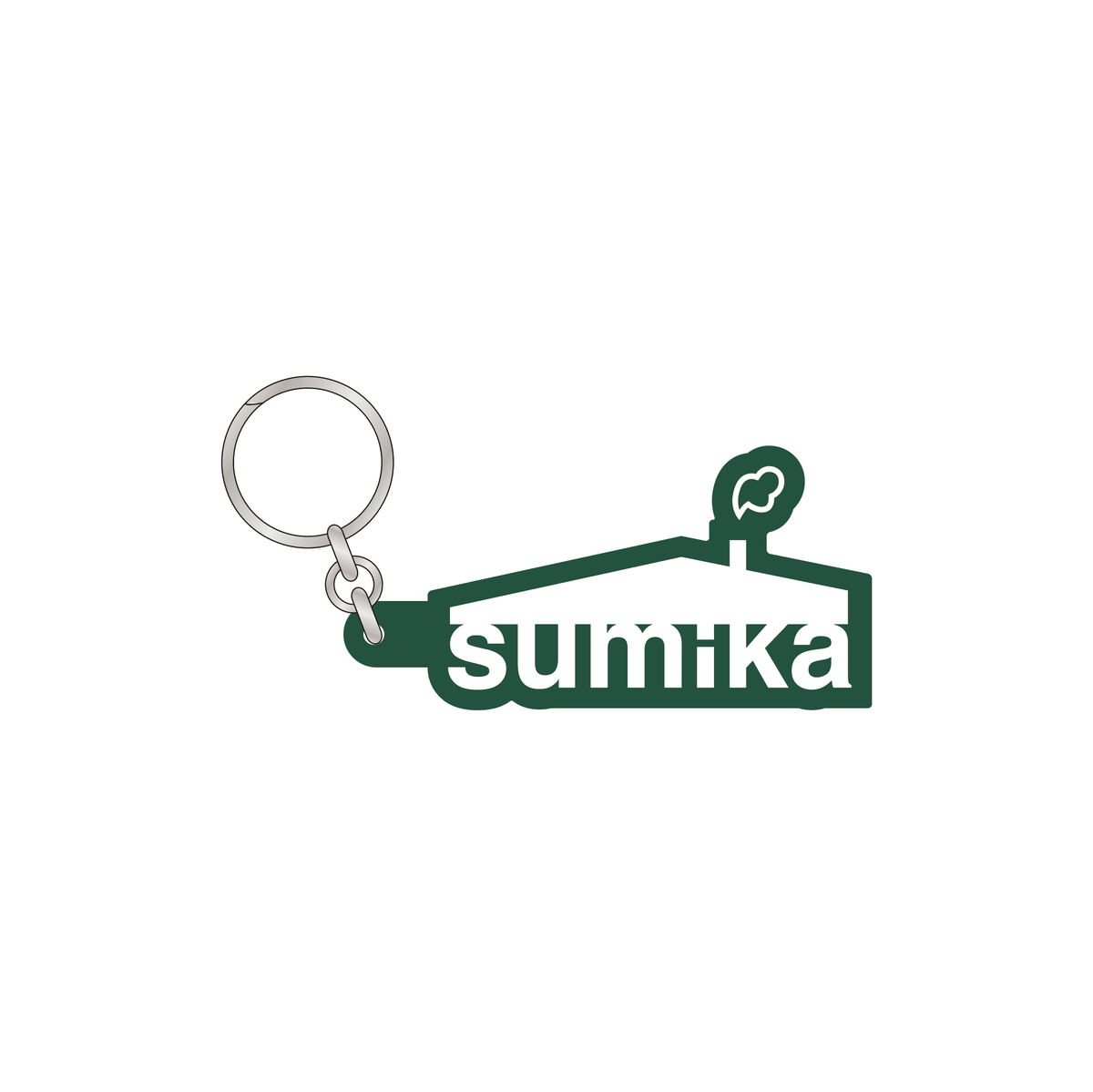 Sumika ロゴラバーキーホルダー グリーン Shop Engawa