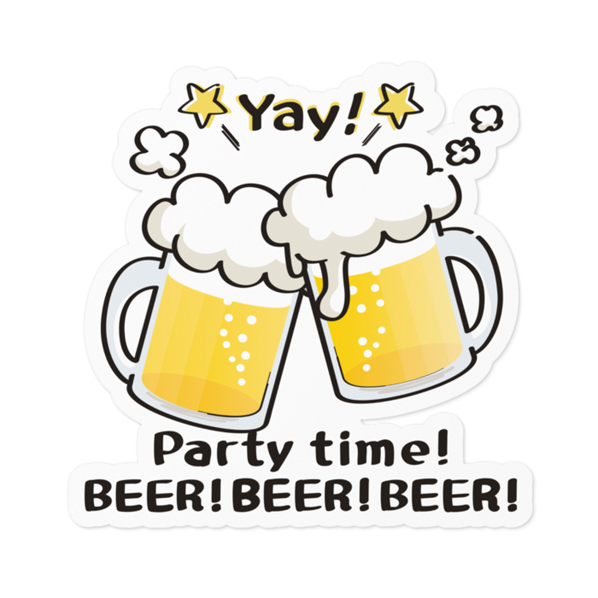 ステッカー Mtct124 Beer Beer Beer A Monyaa Base店