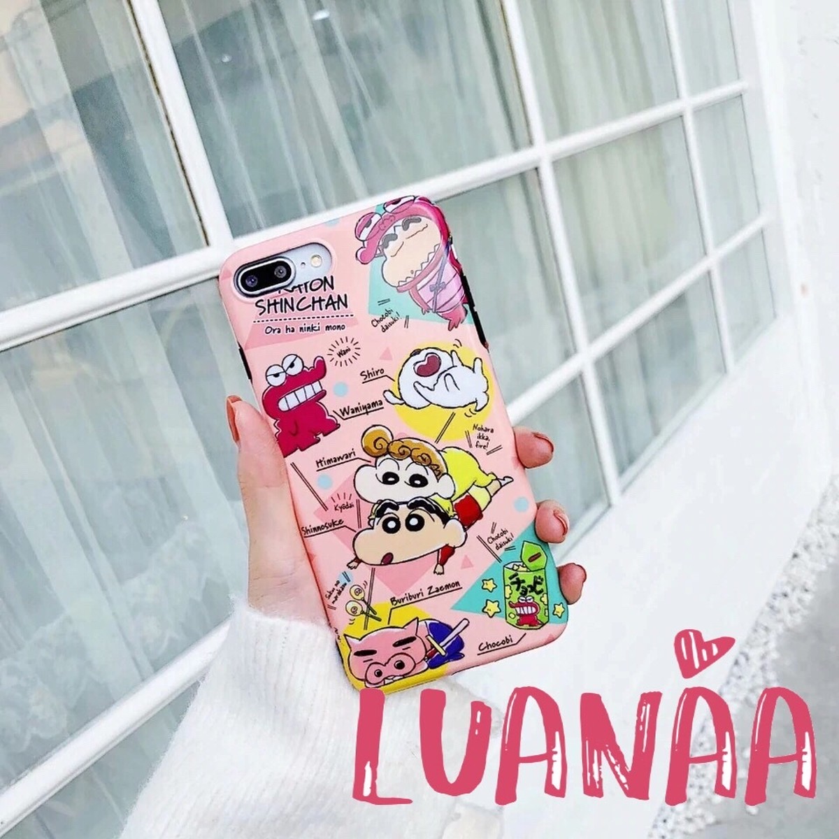 クレヨンしんちゃん ひまわり 仲良しケース Iphoneケース即日発送可能機種多数 Luanaa