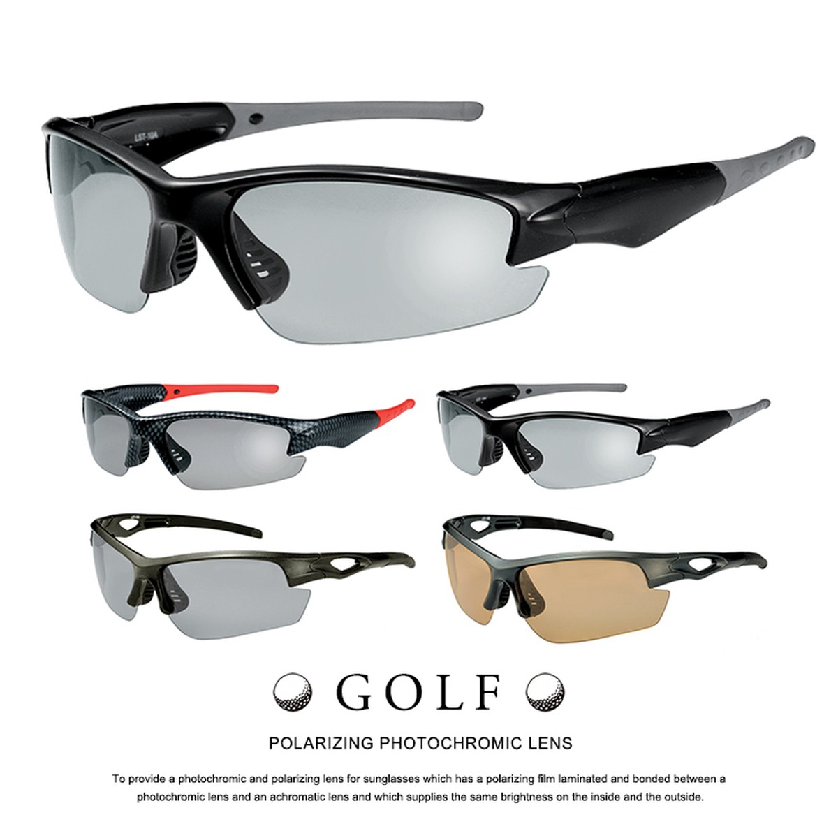 偏光調光サングラス 高機能 ゴルフ サングラス ハイスペック スポーツサングラス Uvカット メンズ レディース ランニング メガネ サングラス 帽子 の 通販 Sunglass Dog