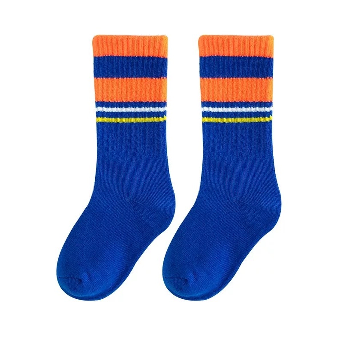 目立つ 蛍光カラーラインキッズソックス 靴下 派手 ハデ はで 子ども 子供 インポート子ども服 Hikari