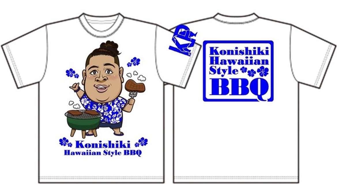 q Tシャツ ブルー Konishiki