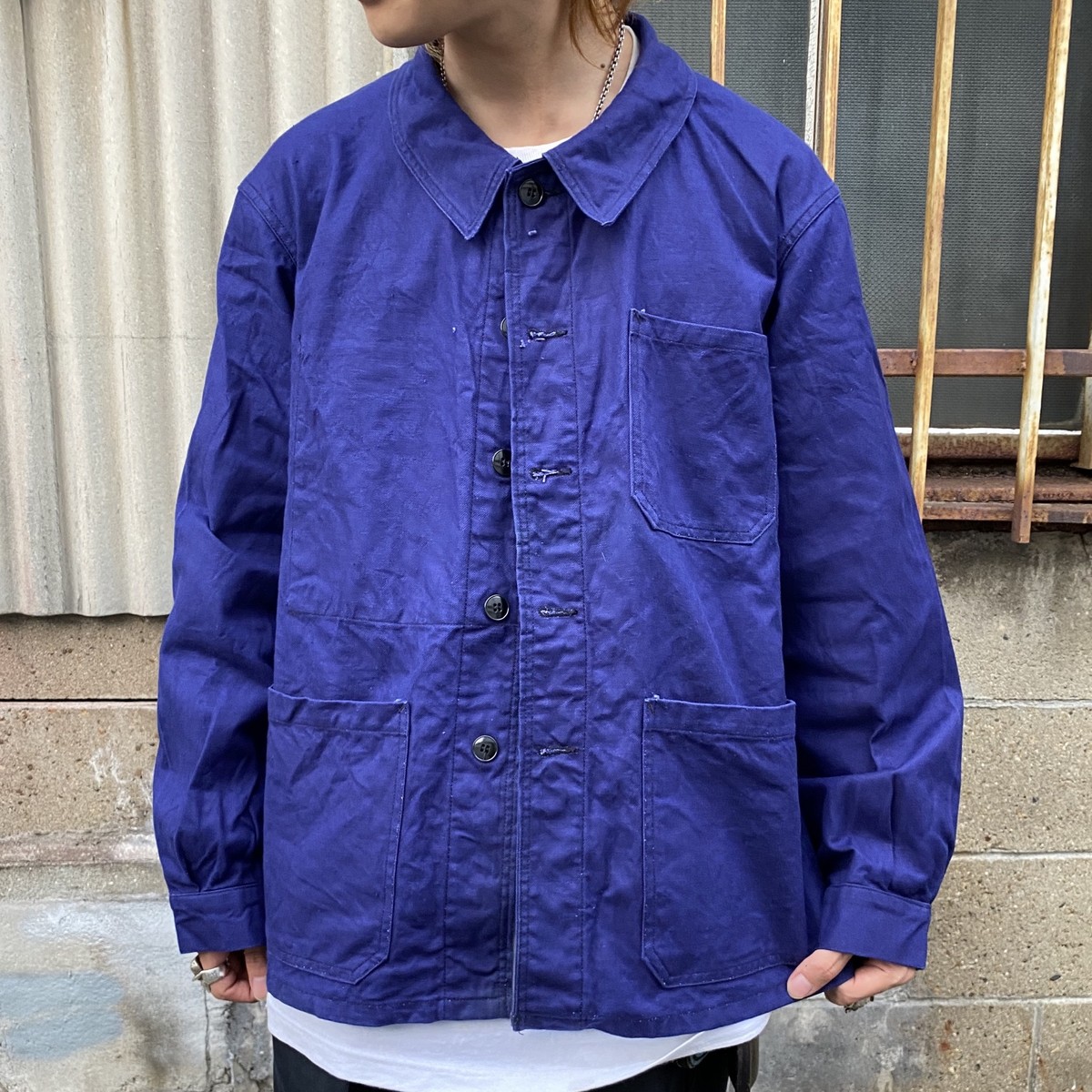 SALE／37%OFF】 フレンチユーロ ワークジャケット モールスキン 70s