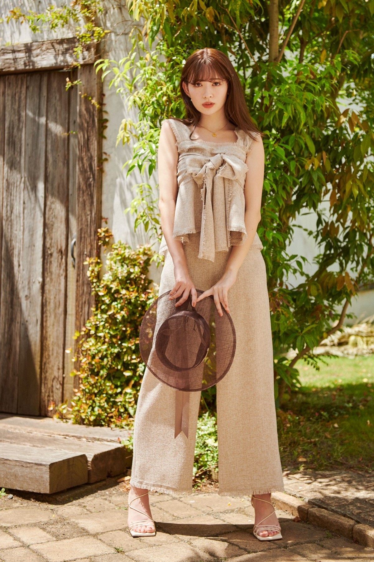 クーポン利用で50%OFF> to lip Her Tweed Set Summer Fringed