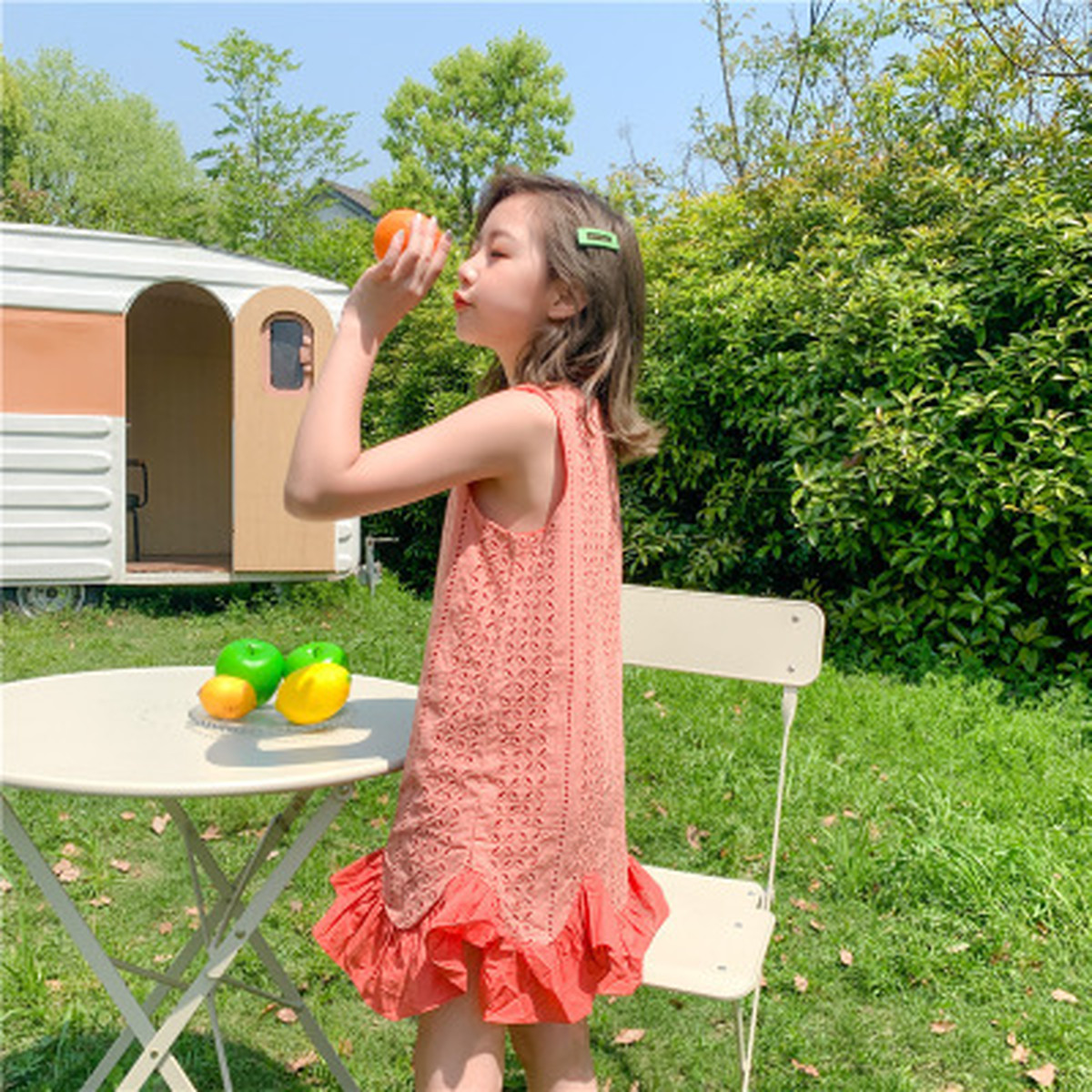 女の子 ワンピース 夏 穴あけ フリル 可愛い 人気 袖なし 110 160 Dyh198のブログ
