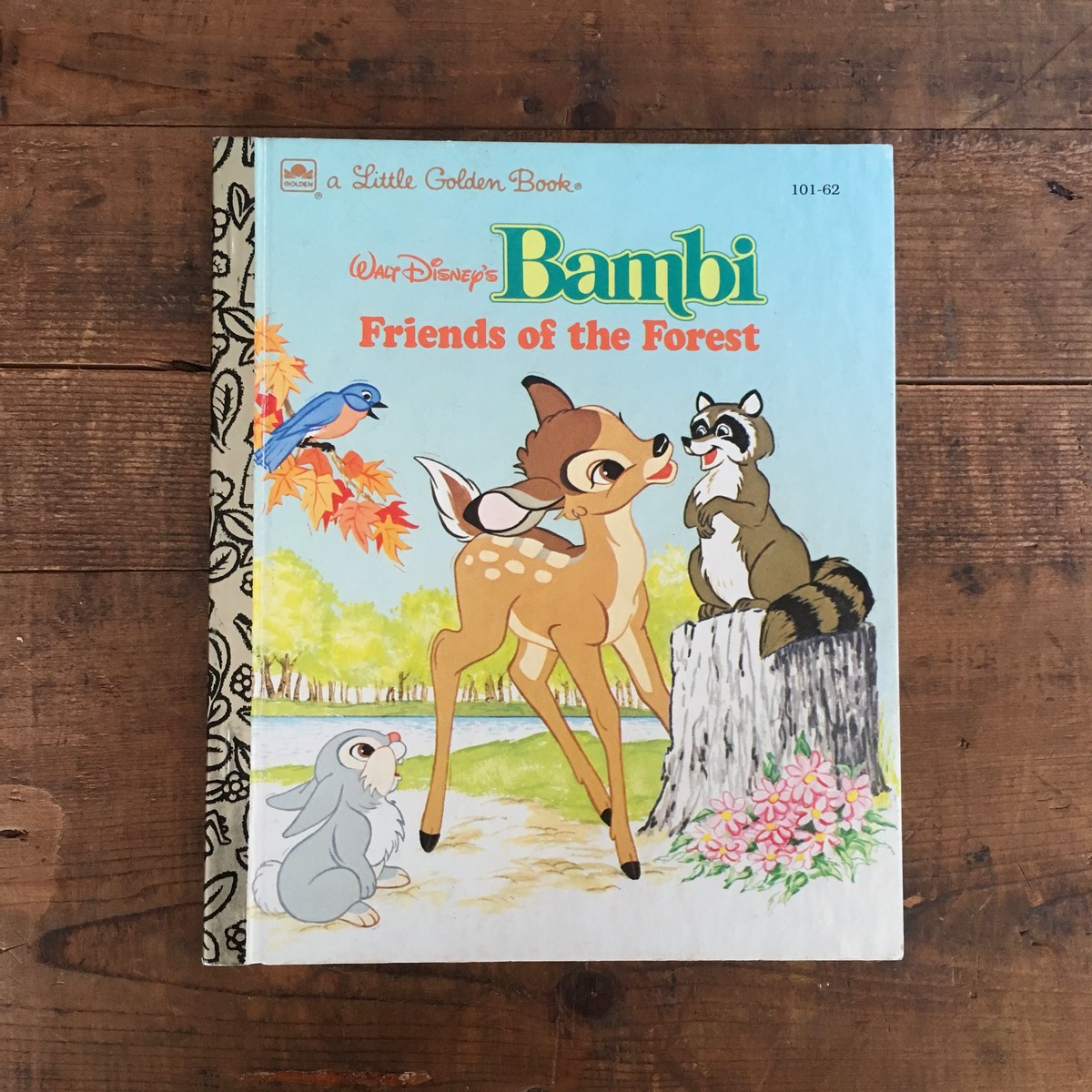 ヴィンテージ 洋書 絵本 Bambi Friends Of The Forest バンビ リトルゴールデンブック Little Golden Book 英語 E Vintage ヴィンテージ 洋書 雑貨のお店