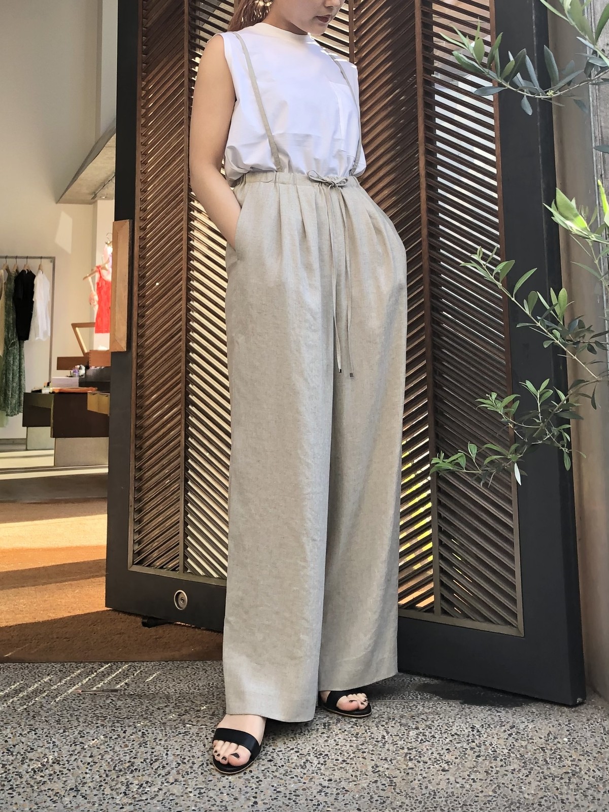 21SS ENFOLD LINEN LIKE WIDE GOM TROUSERS 【12月スーパーSALE 15