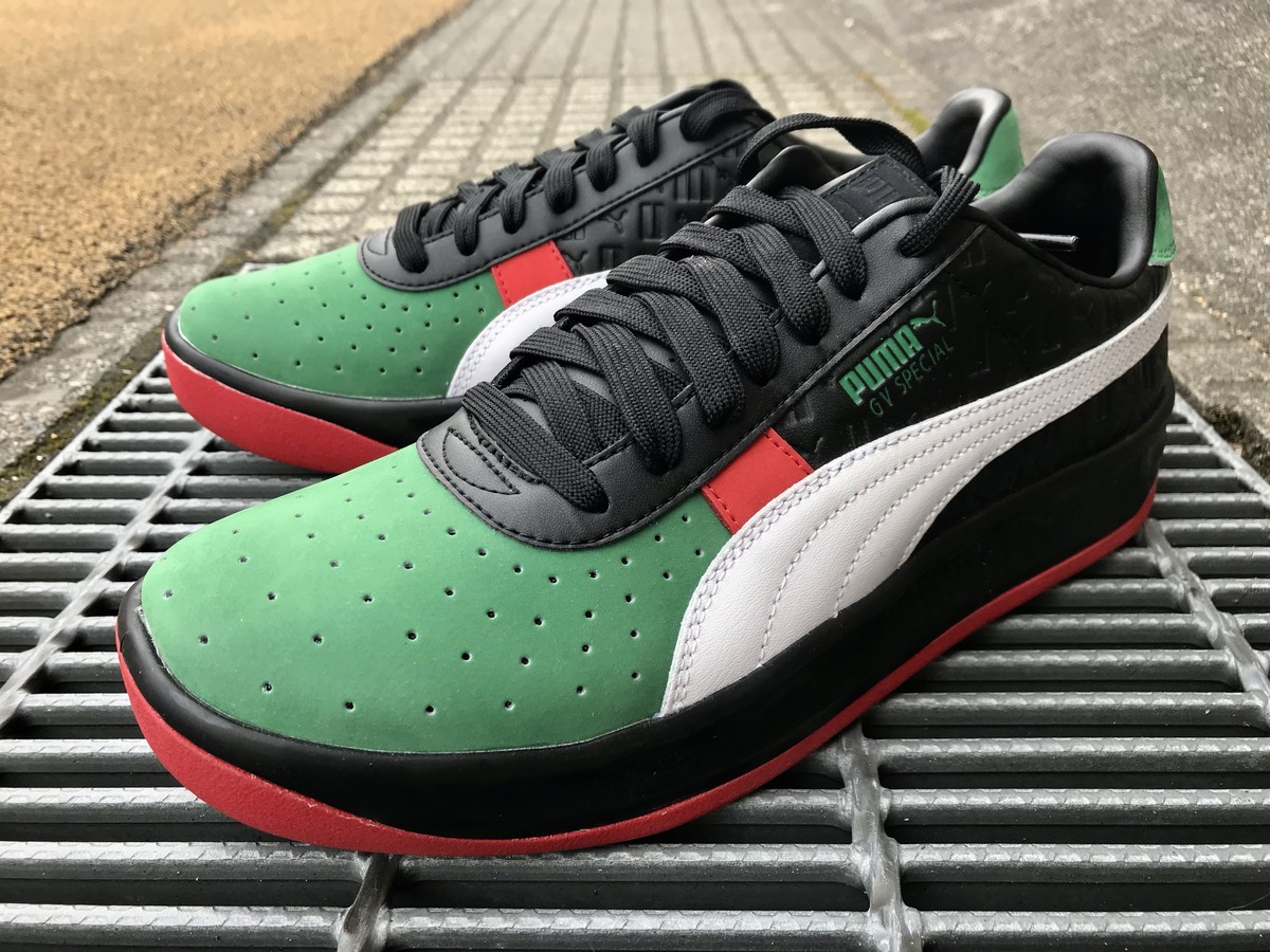 puma white and green