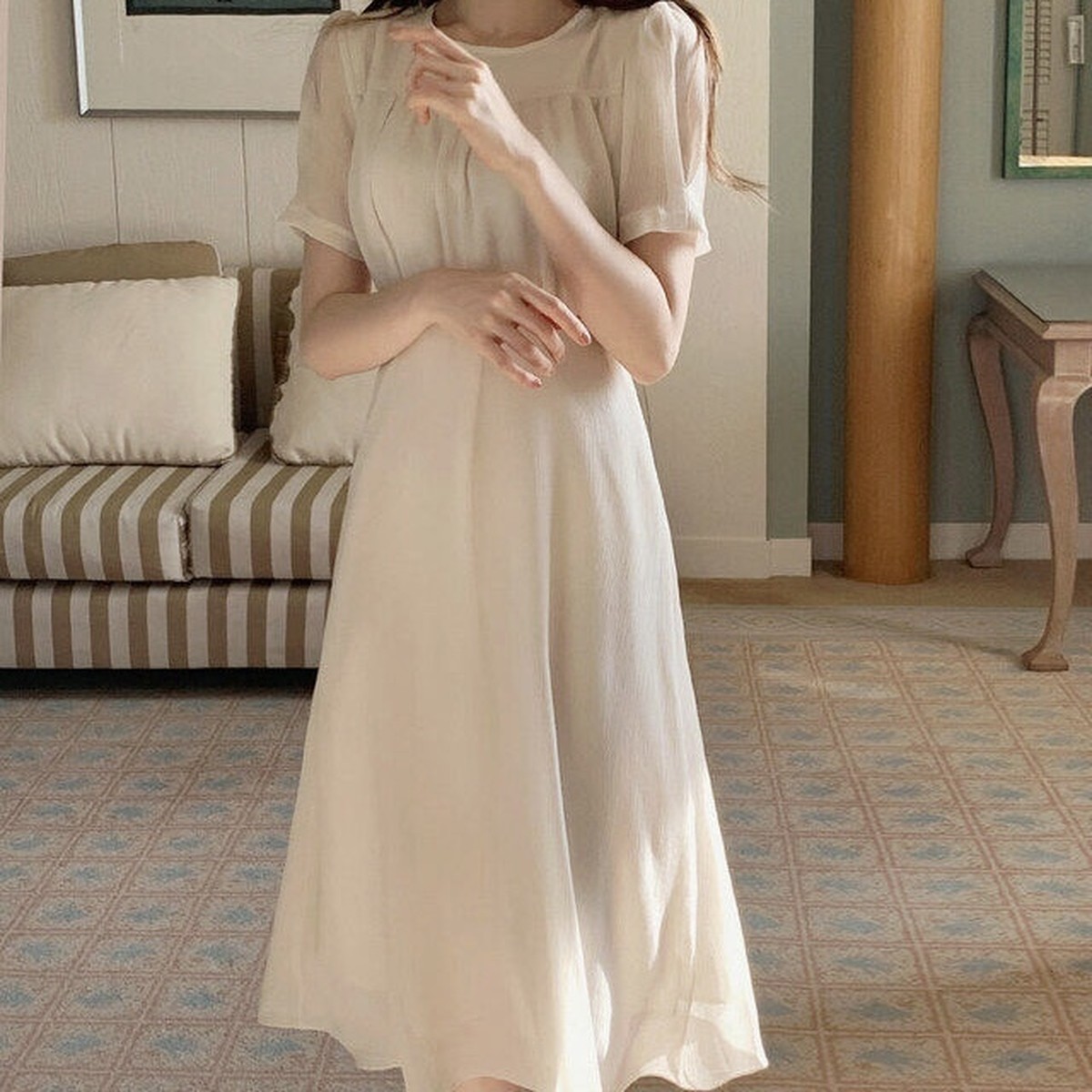 パフスリーブフェアリーワンピース U5936 Udresser