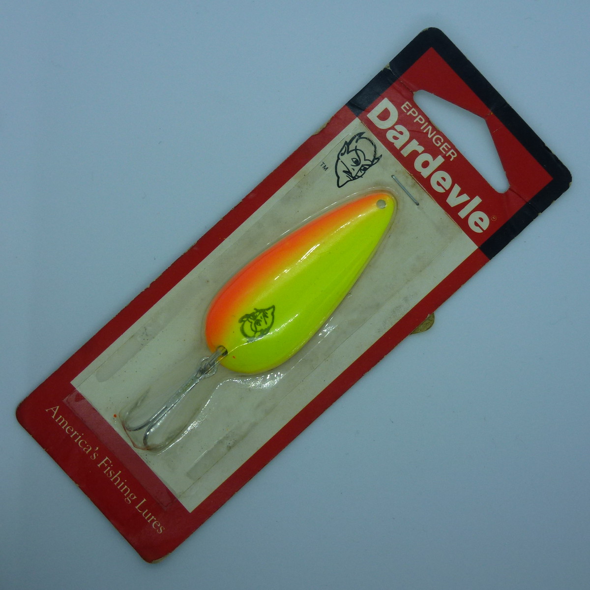 11g Old Dardevle Eppinger ダーデブル エッピンガー スプーン 蛍光 イエロー オレンジ 2 5oz トラウト バス 海の小物 ルアー 釣具屋 加藤商店 ハンドメイド トラウト ルアー サーモン バス スプーン ミノー レア コレクション 釣り シーバス