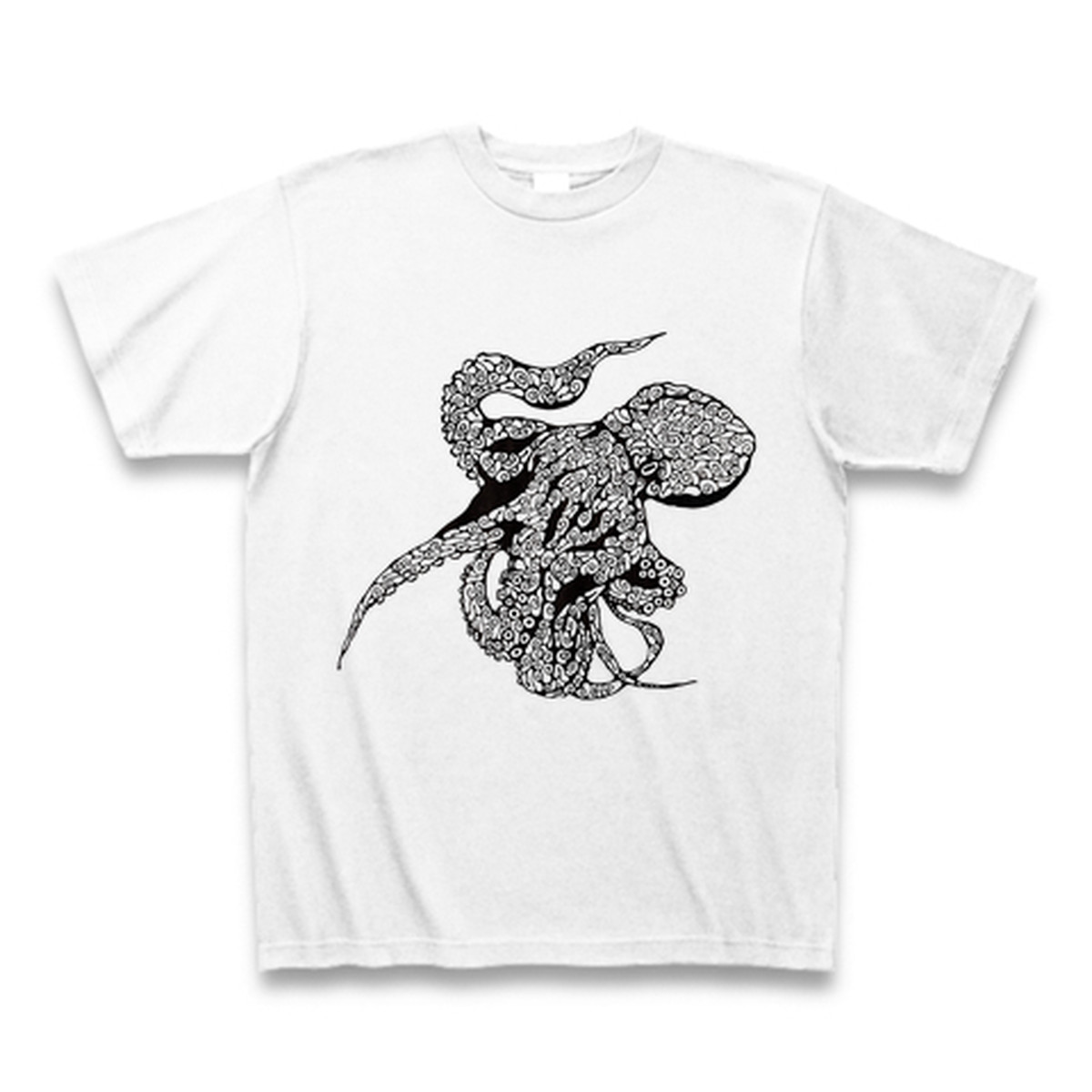 タコイラストtシャツ Octopus T Shirt Spacemushroom