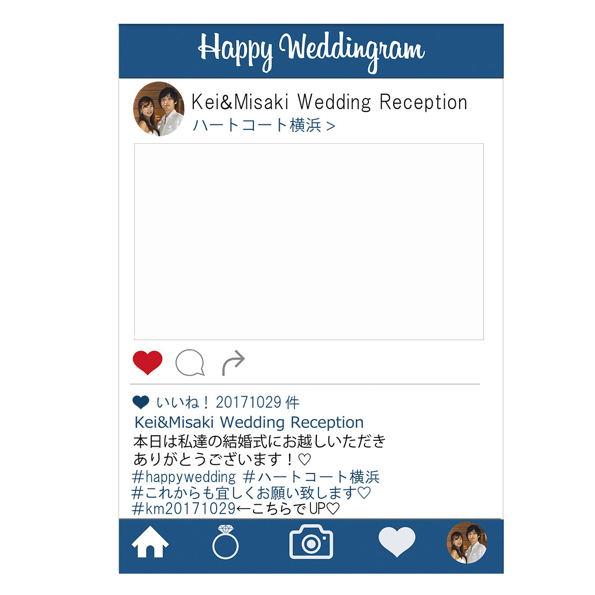 パネル加工込み インスタ風パネル フォトパネル Soi Meme Wedding