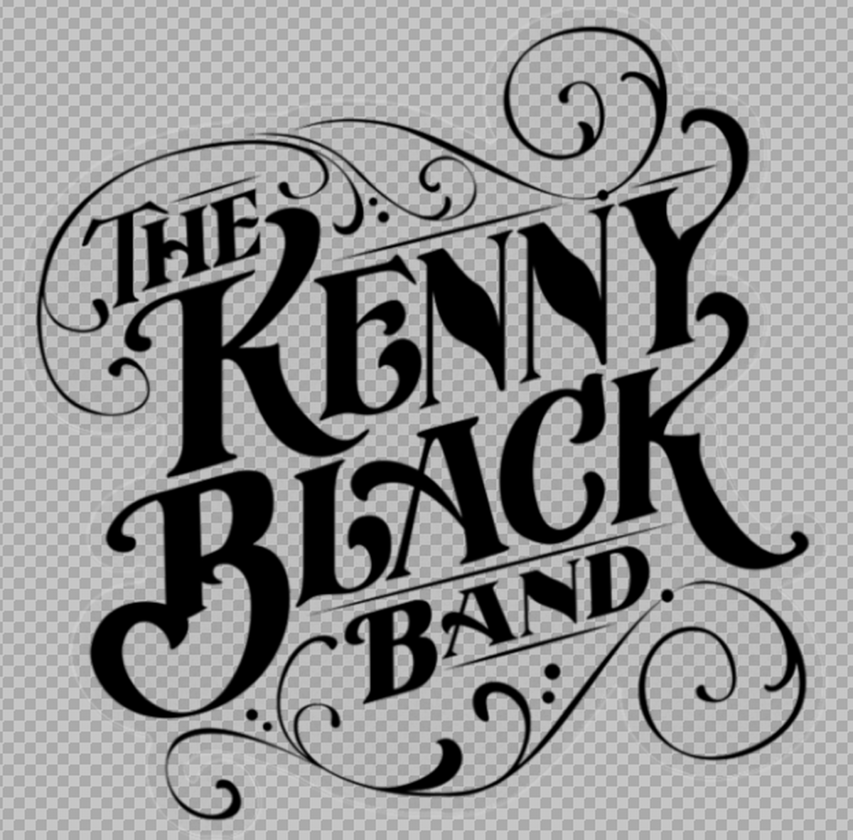バンドオリジナル ステッカー クリア 10cm X 10cm The Kenny Black Band Official ザ ケニーブラック バンド オフィシャル
