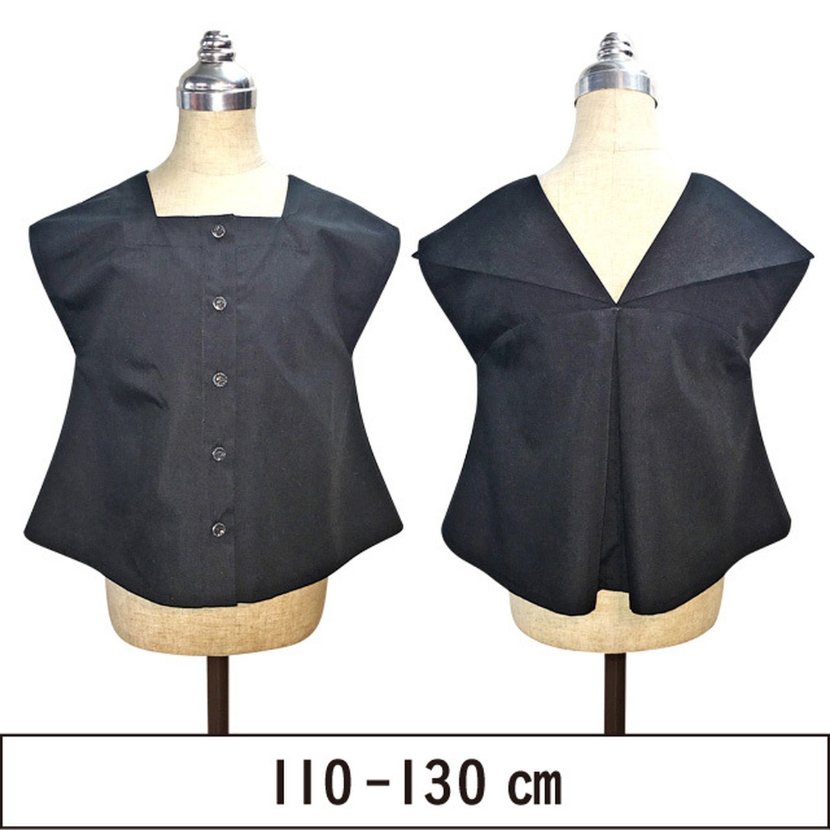 背中あきaラインブラウス 110 130 117 023 3 型紙専門店 Patako