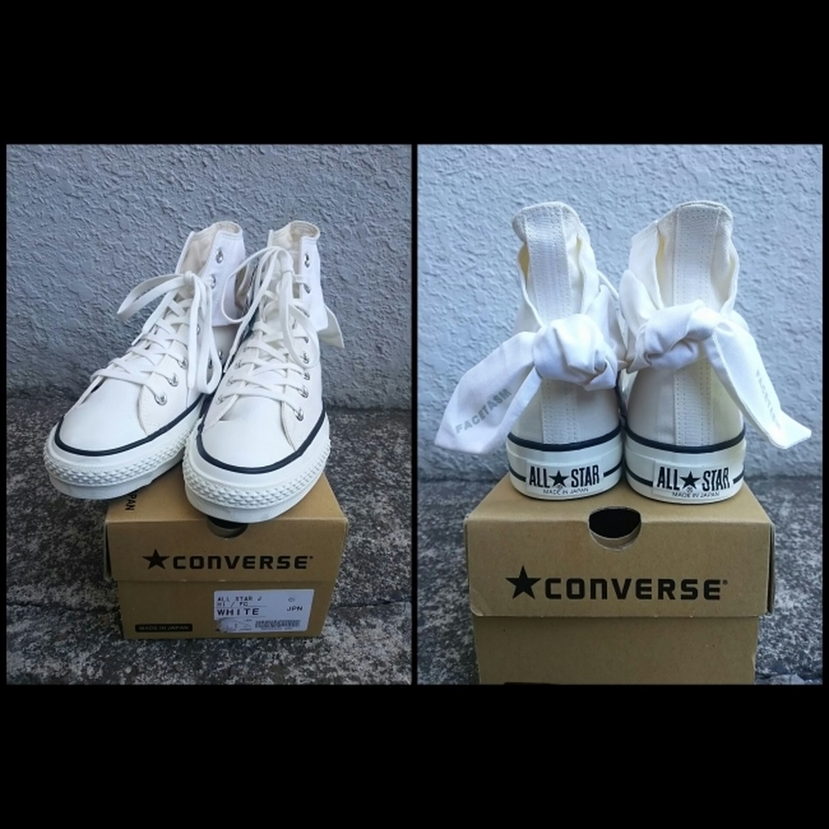 14aw コンバースconverse ファセッタズムfacetasm 新品 オールスター All Star J ハイカット スニーカー Alexandros川上洋平着 9 定価 古着屋rainbowfield Since 06