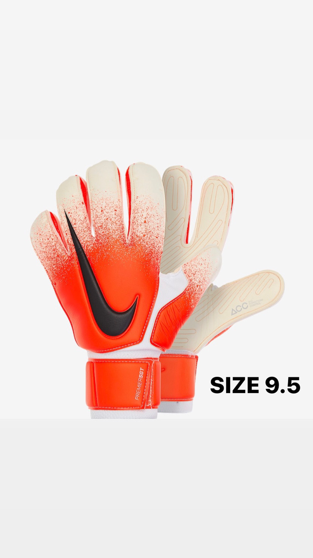 Nike Premier Sgt Size 9 5 オレンジ ホワイト Global Glove