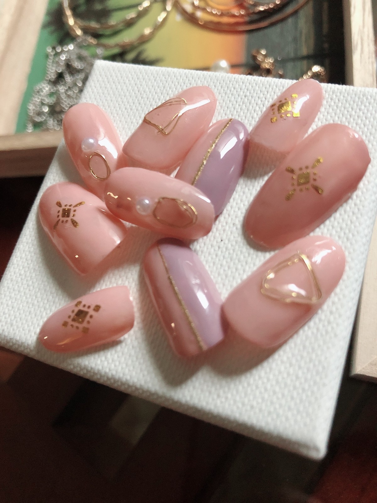 ナチュラル大人ガーリーネイルチップ Feliz