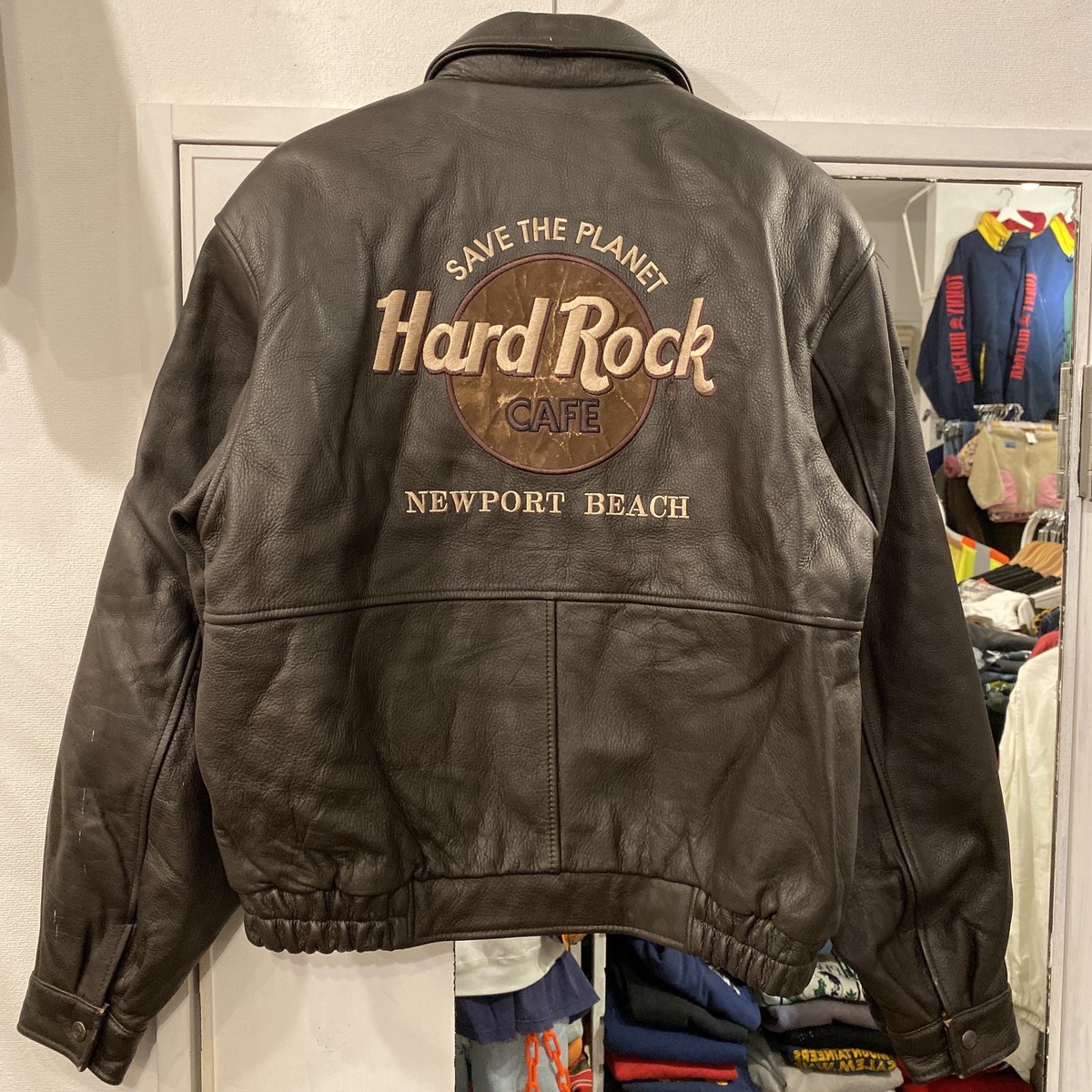 高評価のクリスマスプレゼント 90 S 希少 ハードロックカフェ レザー Lake Tahoe レザージャケット Sutevalle Org