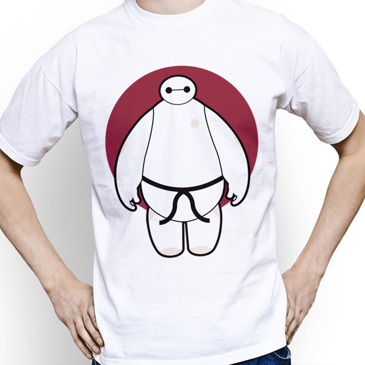 ベイマックスbaymax空手tシャツスタイルラウンドネック The Low Price High Quality Kind Correspondence By Yuta