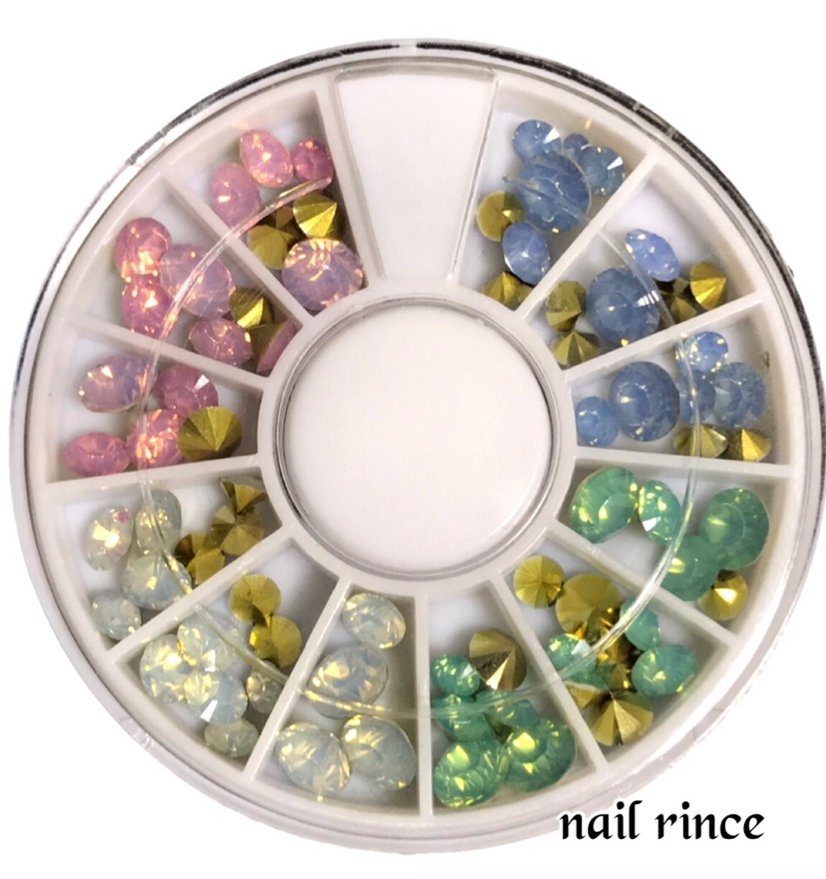 Vカットストーン オパールカラー ランダムサイズ Nail Riche ネイルリシェ